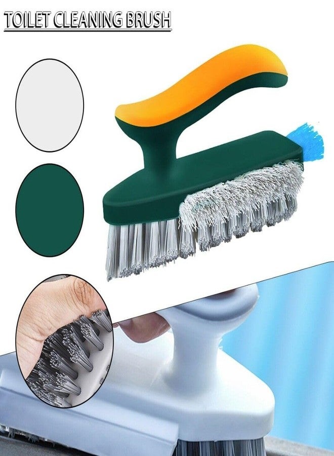 Estervig فرشاة تنظيف فواصل البلاط إيسترفيج 4 في 1 مع ممسحة، وفرشاة تنظيف الفجوات على شكل حرف V، وأدوات تنظيف الشقوق، وفرشاة تنظيف الأرضيات للحمام، والمغسلة، والمطبخ، والنوافذ، والزوايا، وتنظيف البلاط - Image 3